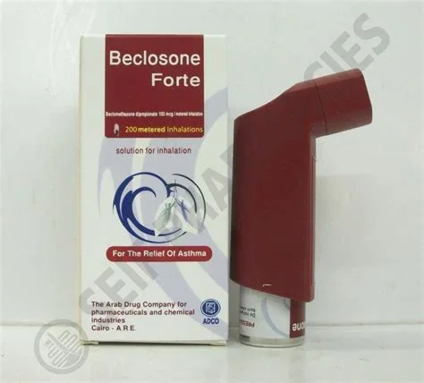 Beclosone فورت 100mcg Beclomethasone Dipropionate محلول for Relieving Asthma (200 Metered Inhalations)