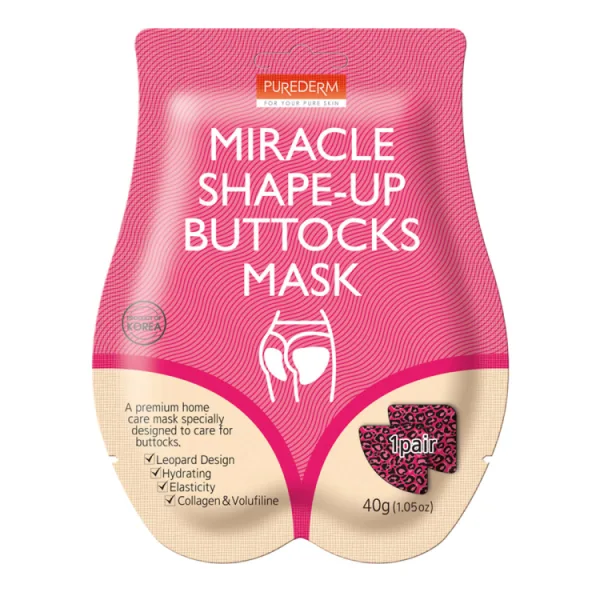 Purederm Miracle Shaping & مرطب ومغذي Leopard Print Buttocks Sheet Mask
